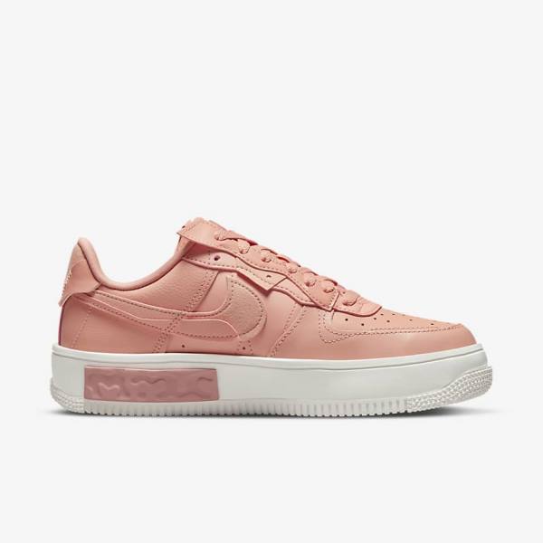 Αθλητικά Παπούτσια Nike Air Force 1 Fontanka γυναικεια ασπρα κοκκινα ροζ ανοιχτο | NK302LRE