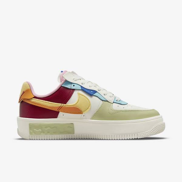 Αθλητικά Παπούτσια Nike Air Force 1 Fontanka γυναικεια μπορντο χρυσο χρωμα | NK509NAW