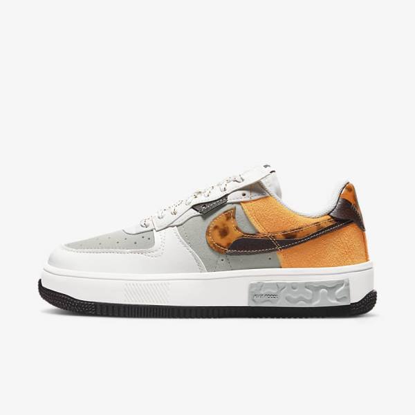 Αθλητικά Παπούτσια Nike Air Force 1 Fontanka γυναικεια καφε ανοιχτο Μπεζ κίτρινα | NK631GSA