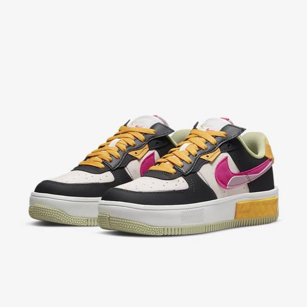 Αθλητικά Παπούτσια Nike Air Force 1 Fontanka γυναικεια ασπρα μωβ ροζ | NK640BNH