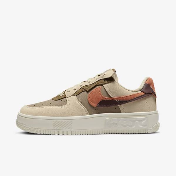 Αθλητικά Παπούτσια Nike Air Force 1 Fontanka γυναικεια μπορντο Χακί | NK746BTR