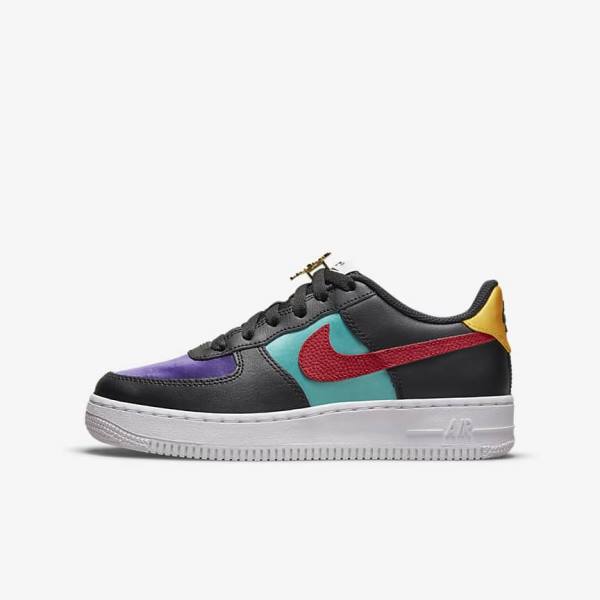 Αθλητικά Παπούτσια Nike Air Force 1 LV8 EMB Older παιδικα μαυρα τυρκουάζ μωβ κοκκινα | NK063RXI