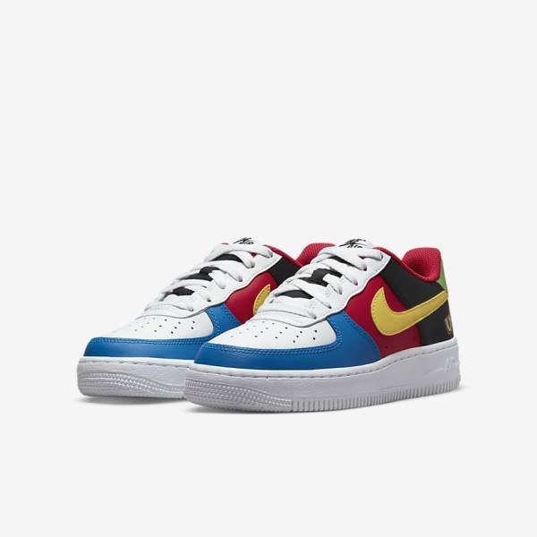 Αθλητικά Παπούτσια Nike Air Force 1 LV8 Older παιδικα ασπρα κοκκινα μπλε ρουά χρυσο χρωμα | NK581RFL