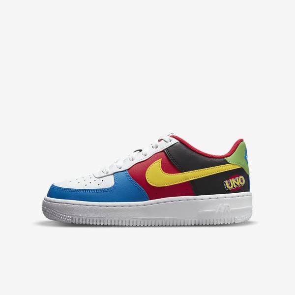 Αθλητικά Παπούτσια Nike Air Force 1 LV8 Older παιδικα ασπρα κοκκινα μπλε ρουά χρυσο χρωμα | NK581RFL