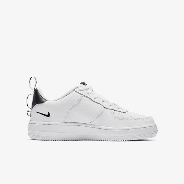 Αθλητικά Παπούτσια Nike Air Force 1 LV8 Utility Older παιδικα ασπρα μαυρα κίτρινα ασπρα | NK679HNR