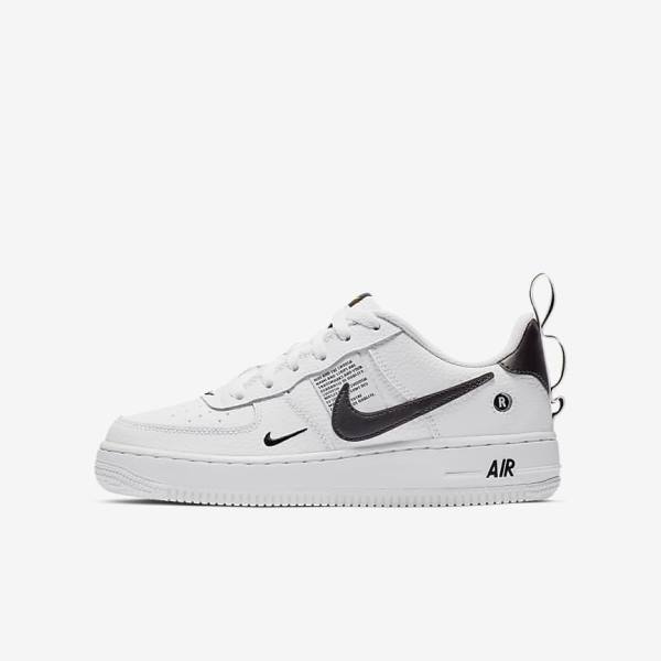 Αθλητικά Παπούτσια Nike Air Force 1 LV8 Utility Older παιδικα ασπρα μαυρα κίτρινα ασπρα | NK679HNR