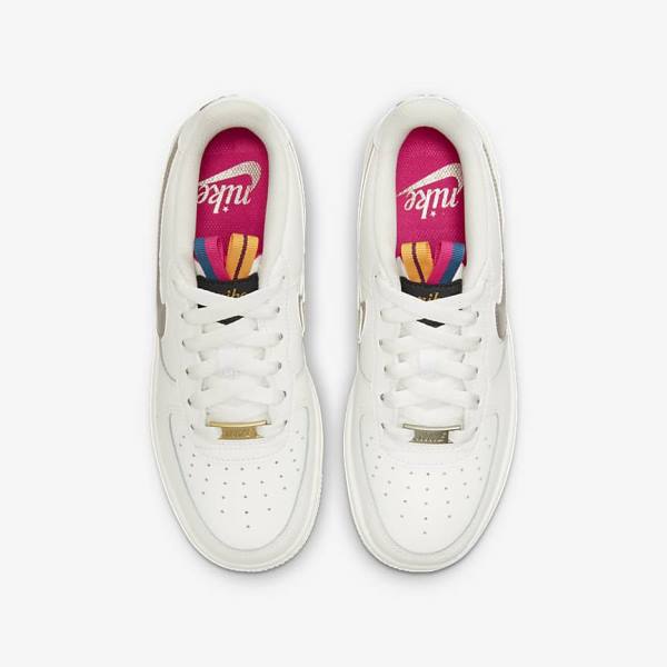 Αθλητικά Παπούτσια Nike Air Force 1 LV8 Older παιδικα ασπρα ροζ μεταλλικός μπλε γκρι | NK853SVN