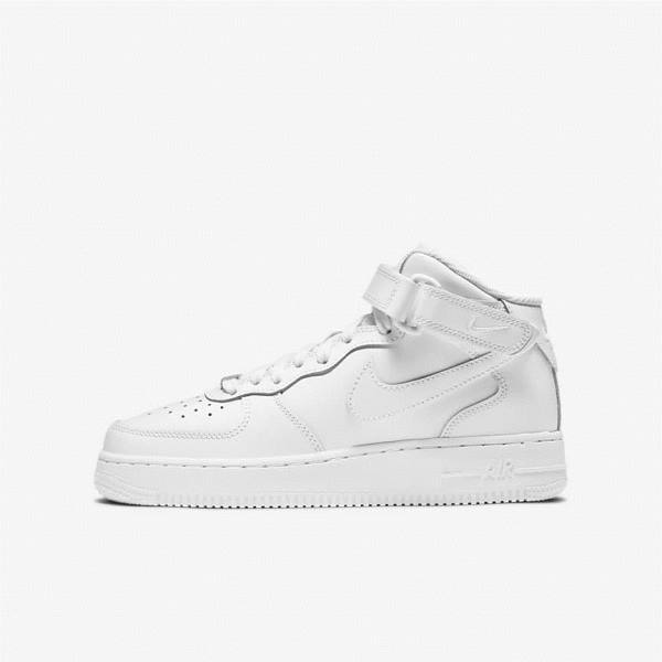 Αθλητικά Παπούτσια Nike Air Force 1 Mid LE Older παιδικα ασπρα | NK089IPJ