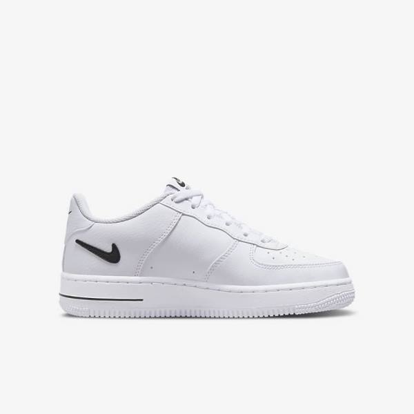 Αθλητικά Παπούτσια Nike Air Force 1 Older παιδικα ασπρα μαυρα | NK863KMJ