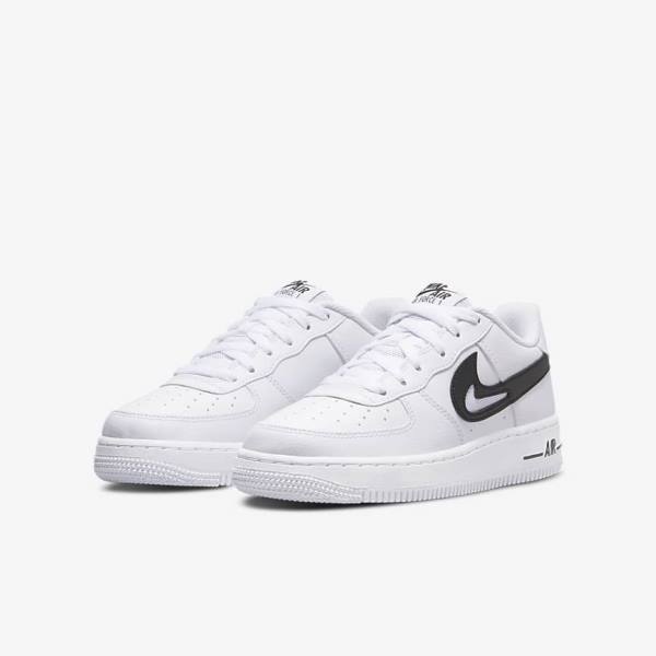 Αθλητικά Παπούτσια Nike Air Force 1 Older παιδικα ασπρα μαυρα | NK863KMJ