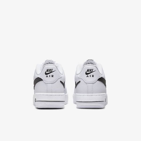 Αθλητικά Παπούτσια Nike Air Force 1 Older παιδικα ασπρα μαυρα | NK863KMJ