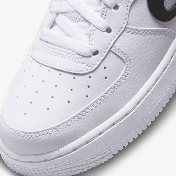 Αθλητικά Παπούτσια Nike Air Force 1 Older παιδικα ασπρα μαυρα | NK863KMJ