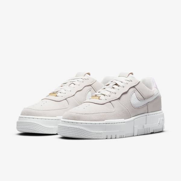 Αθλητικά Παπούτσια Nike Air Force 1 Pixel γυναικεια ασπρα ανοιχτο Μπεζ ροζ | NK340FVU