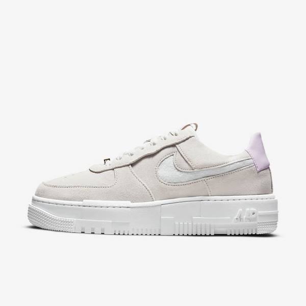 Αθλητικά Παπούτσια Nike Air Force 1 Pixel γυναικεια ασπρα ανοιχτο Μπεζ ροζ | NK340FVU