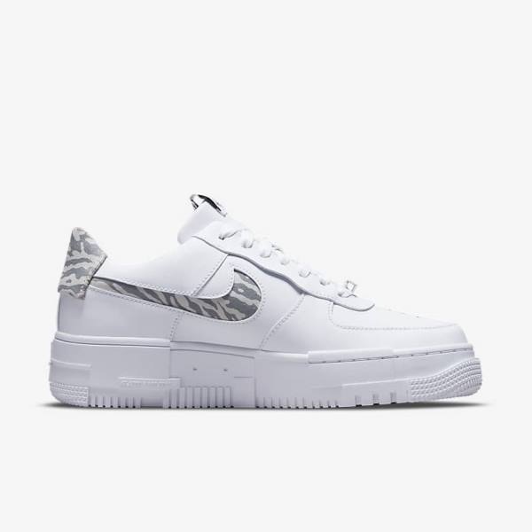 Αθλητικά Παπούτσια Nike Air Force 1 Pixel SE γυναικεια ασπρα γκρι ασπρα | NK761HTV