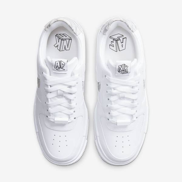 Αθλητικά Παπούτσια Nike Air Force 1 Pixel SE γυναικεια ασπρα γκρι ασπρα | NK761HTV