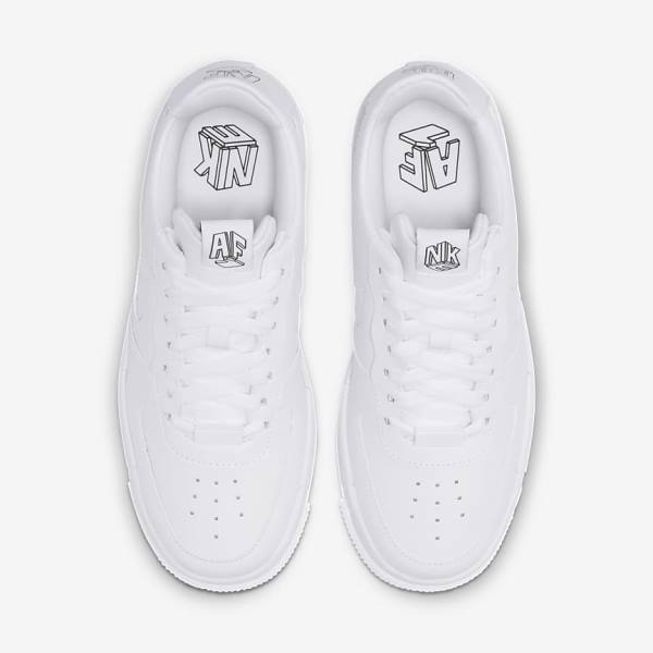 Αθλητικά Παπούτσια Nike Air Force 1 Pixel γυναικεια ασπρα μαυρα ασπρα | NK874BFD