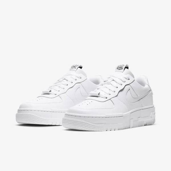 Αθλητικά Παπούτσια Nike Air Force 1 Pixel γυναικεια ασπρα μαυρα ασπρα | NK874BFD