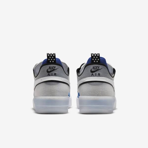 Αθλητικά Παπούτσια Nike Air Force 1 React ανδρικα ασπρα ανοιχτο μπλε μπλε ρουά μπλε ασπρα | NK261UYR