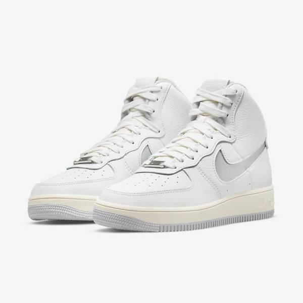 Αθλητικά Παπούτσια Nike Air Force 1 Sculpt γυναικεια ασπρα ασημι | NK079LIZ