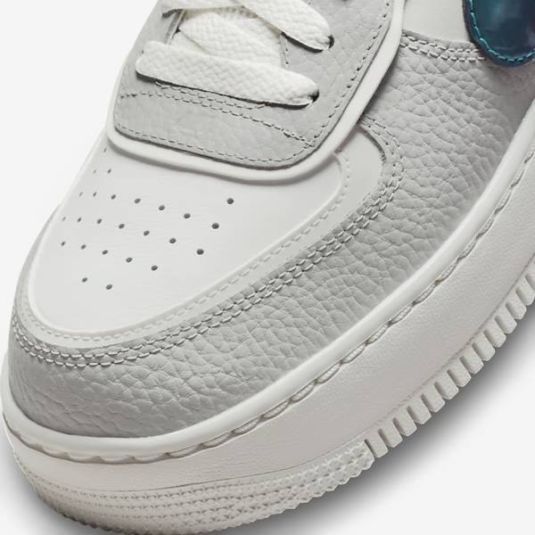 Αθλητικά Παπούτσια Nike Air Force 1 Shadow γυναικεια ασπρα γκρι ασπρα | NK314HCT