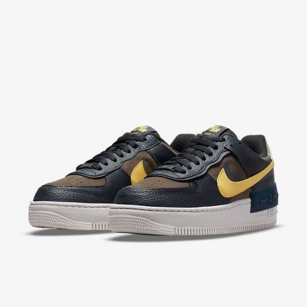 Αθλητικά Παπούτσια Nike Air Force 1 Shadow γυναικεια πρασινο ασπρα χρυσο χρωμα | NK561BXQ