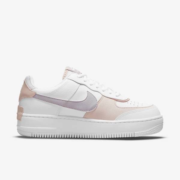 Αθλητικά Παπούτσια Nike Air Force 1 Shadow γυναικεια ασπρα ροζ ροζ γκρι | NK781HVK