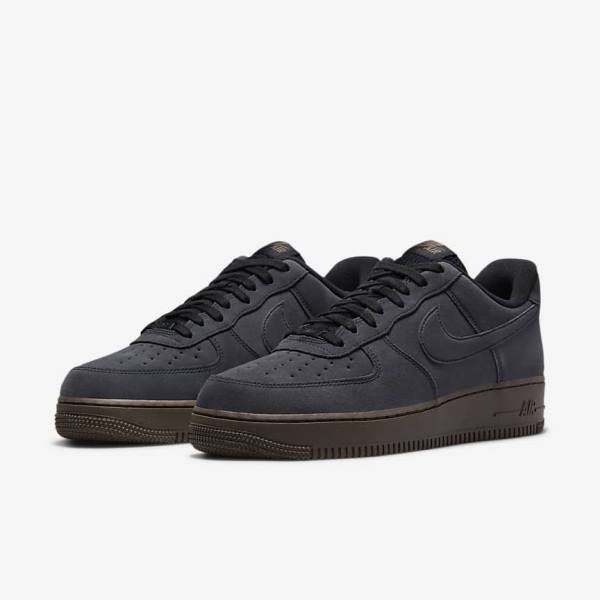 Αθλητικά Παπούτσια Nike Air Force 1 ανδρικα ασπρα σκούρο σοκολάτα | NK591DQX