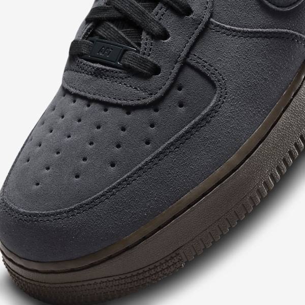 Αθλητικά Παπούτσια Nike Air Force 1 ανδρικα ασπρα σκούρο σοκολάτα | NK591DQX