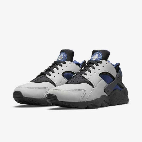 Αθλητικά Παπούτσια Nike Air Huarache LE ανδρικα γκρι μαυρα σκουρο μπλε | NK629YEM