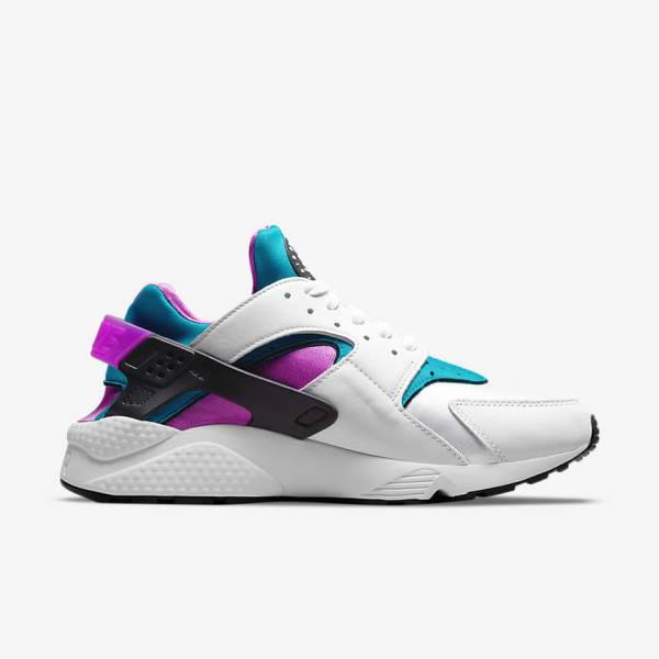 Αθλητικά Παπούτσια Nike Air Huarache ανδρικα ασπρα μαυρα | NK230BDN