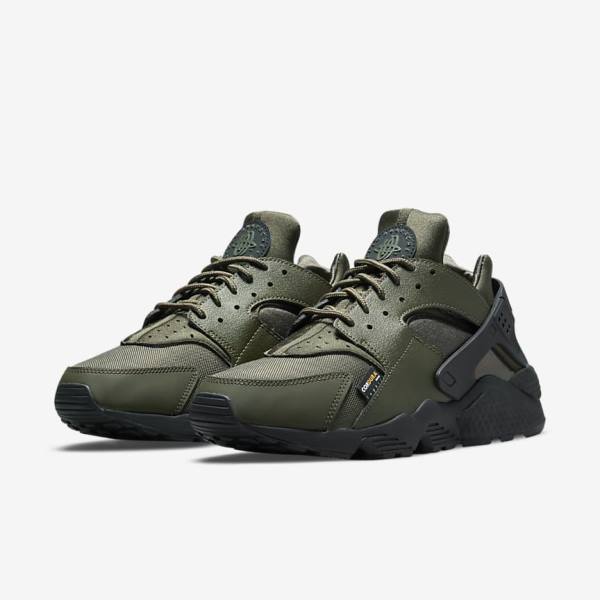 Αθλητικά Παπούτσια Nike Air Huarache ανδρικα Χακί μαυρα χρυσο χρωμα Χακί | NK248HJA