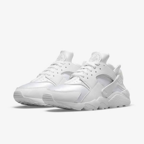 Αθλητικά Παπούτσια Nike Air Huarache ανδρικα ασπρα Πλατίνα | NK325VNX