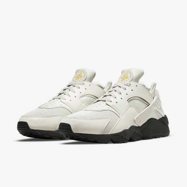 Αθλητικά Παπούτσια Nike Air Huarache ανδρικα ανοιχτο Μπεζ μαυρα ασημι χρυσο χρωμα | NK687KDE