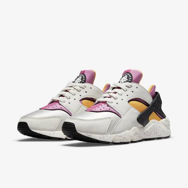 Αθλητικά Παπούτσια Nike Air Huarache ανδρικα ανοιχτο Μπεζ χρυσο χρωμα μαυρα ροζ | NK870HVB