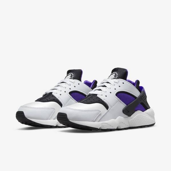 Αθλητικά Παπούτσια Nike Air Huarache γυναικεια ασπρα μωβ μαυρα | NK324WUY