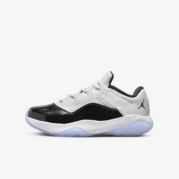 Αθλητικά Παπούτσια Nike Air Jordan 11 CMFT Low Older παιδικα ασπρα μαυρα | NK154VFX