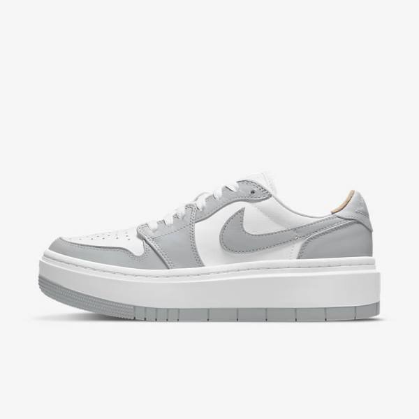 Αθλητικά Παπούτσια Nike Air Jordan 1 Elevate Low γυναικεια ασπρα γκρι | NK186PVH