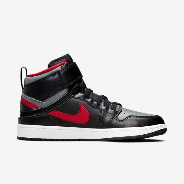 Αθλητικά Παπούτσια Nike Air Jordan 1 Hi FlyEase ανδρικα μαυρα γκρι ασπρα κοκκινα | NK420YND