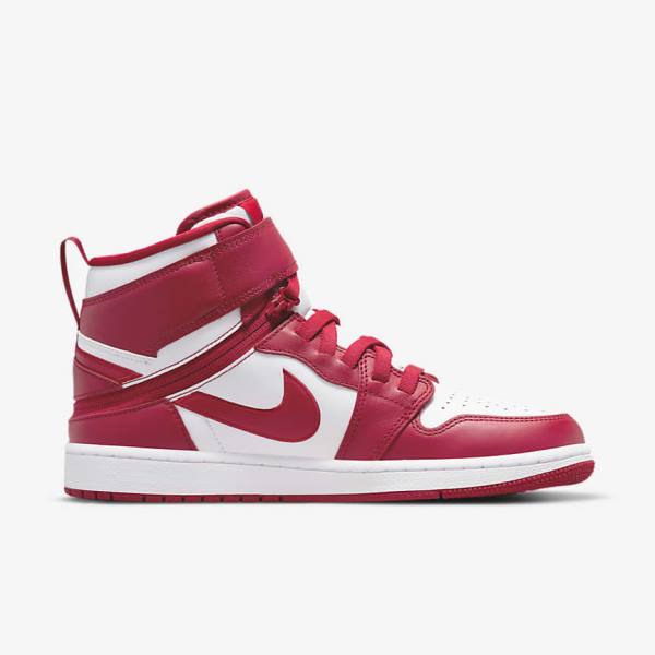 Αθλητικά Παπούτσια Nike Air Jordan 1 Hi FlyEase ανδρικα κοκκινα ασπρα | NK683HTO