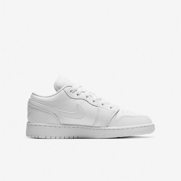 Αθλητικά Παπούτσια Nike Air Jordan 1 Low Older παιδικα ασπρα | NK318NUB