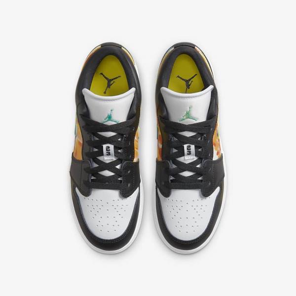 Αθλητικά Παπούτσια Nike Air Jordan 1 Low SE Older παιδικα μαυρα πορτοκαλι ασπρα | NK425VKS