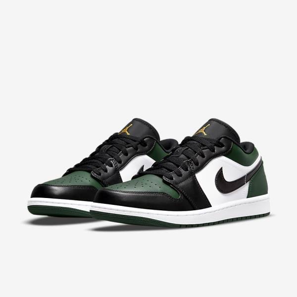 Αθλητικά Παπούτσια Nike Air Jordan 1 Low ανδρικα πρασινο ασπρα μαυρα | NK491ELF