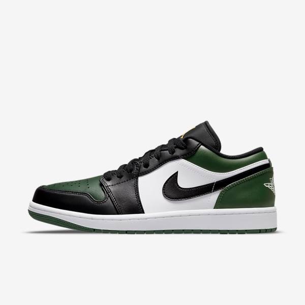 Αθλητικά Παπούτσια Nike Air Jordan 1 Low ανδρικα πρασινο ασπρα μαυρα | NK491ELF