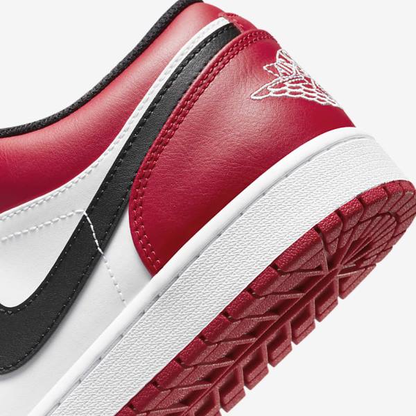 Αθλητικά Παπούτσια Nike Air Jordan 1 Low ανδρικα κοκκινα μαυρα ασπρα | NK567DSK