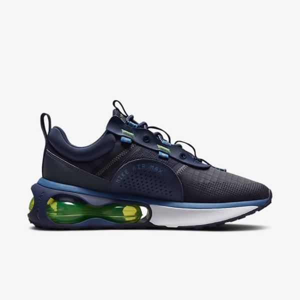 Αθλητικά Παπούτσια Nike Air Max 2021 ανδρικα οψιάνος ανοιχτο πρασινο μπλε ασπρα | NK189CUS