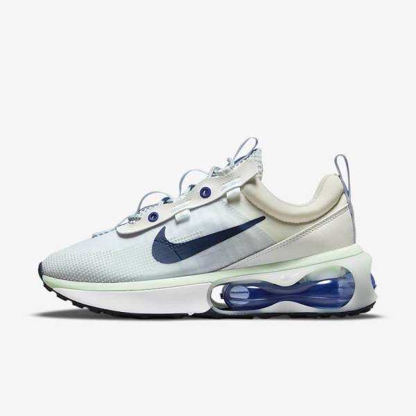 Αθλητικά Παπούτσια Nike Air Max 2021 γυναικεια ασπρα πρασινο οψιάνος | NK583NBO