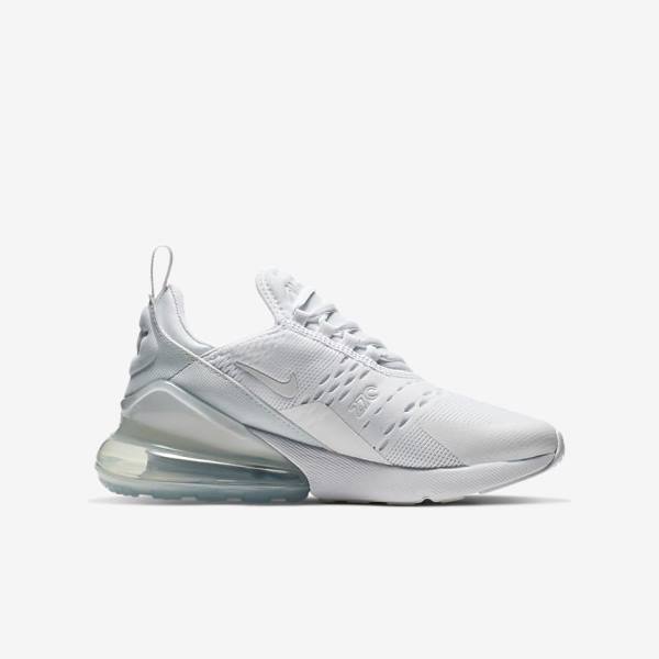 Αθλητικά Παπούτσια Nike Air Max 270 Older παιδικα ασπρα μεταλλικός ασημι ασπρα | NK563TJS