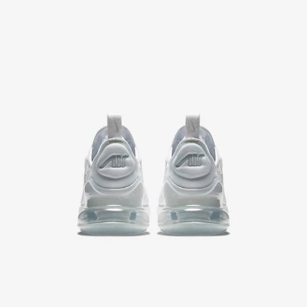 Αθλητικά Παπούτσια Nike Air Max 270 Older παιδικα ασπρα μεταλλικός ασημι ασπρα | NK563TJS