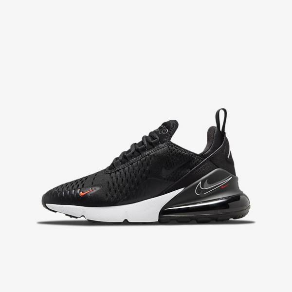 Αθλητικά Παπούτσια Nike Air Max 270 Older παιδικα μαυρα γκρι | NK694OAW